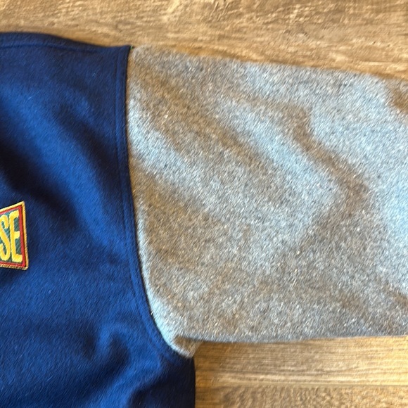 Vintage Disney Mickey Mouse Varsity Jacket Blue Gray - Picture 11 of 14